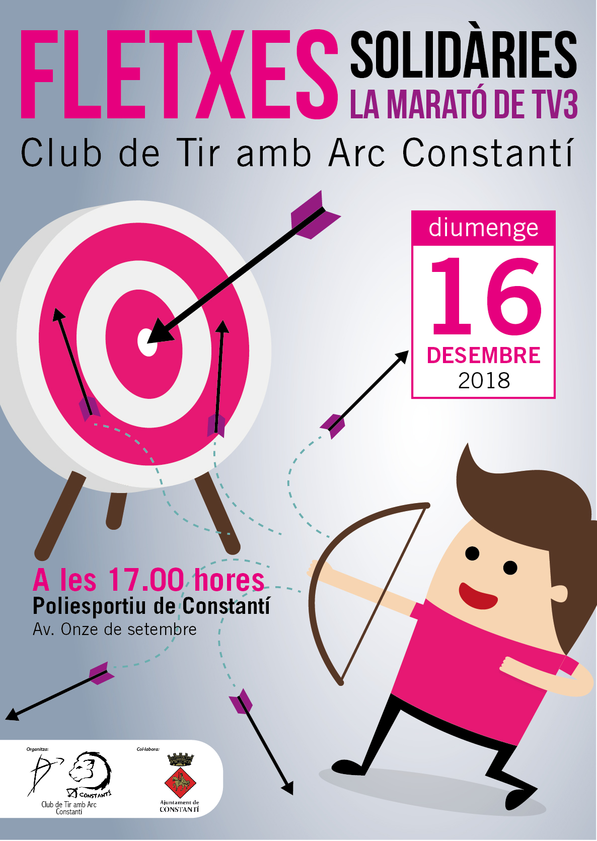 El Club de Tir amb Arc Constantí promou el projecte “Fletxes solidàries” en col·laboració amb la Marató de TV3
